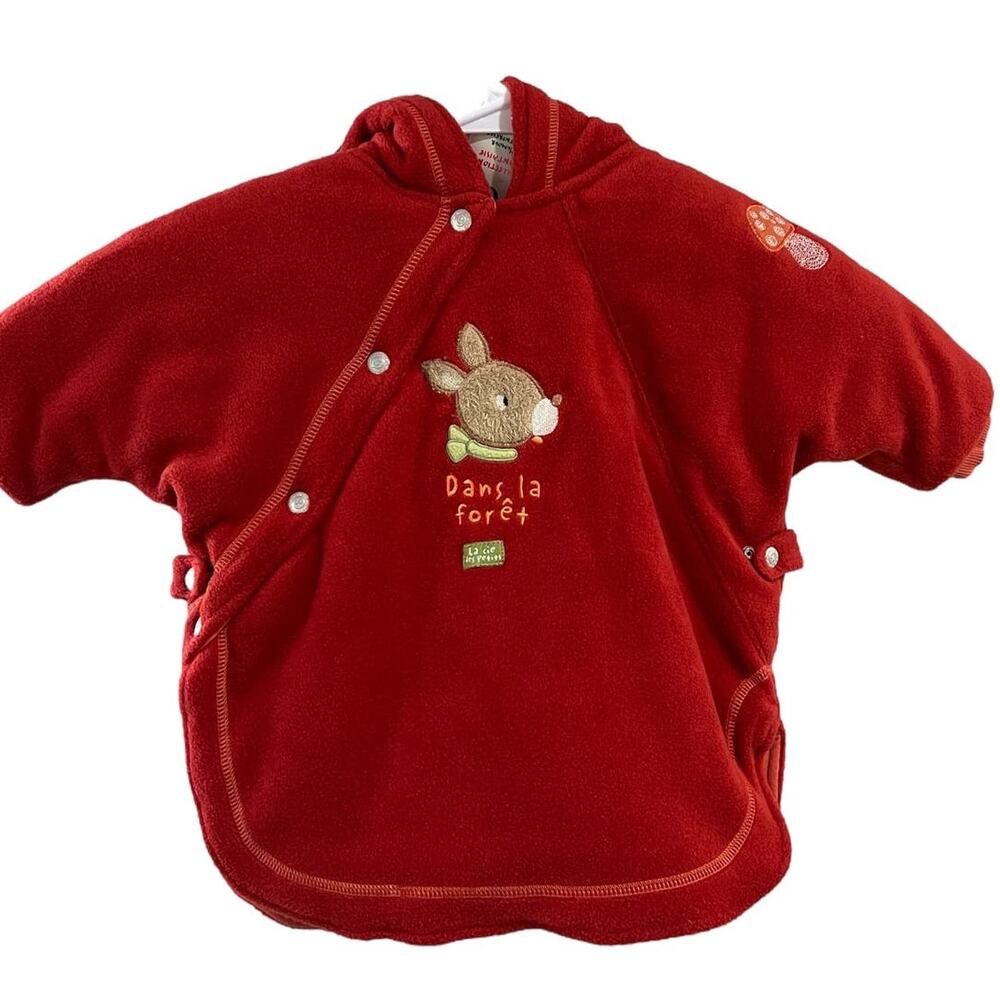 La Compagnie Des Petits Embroidered Woodland Fantasy Warm Fleece 3-9 mo Gift